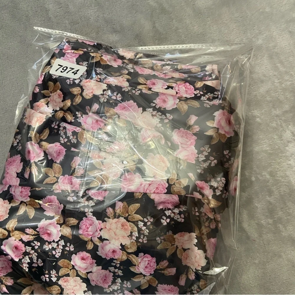 New! For love and lemons Kate floral longsleeve mini dress 27974 - Picture 8 of 9